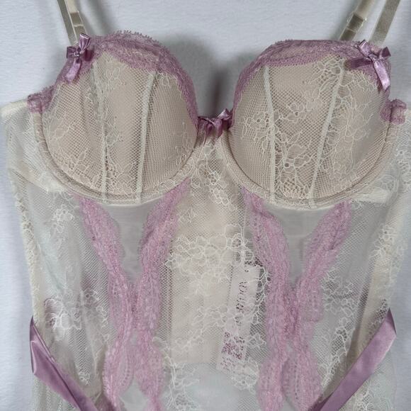 Adore me Halia Contour Balconette Bustier Size 34B Babydoll Romantic NWT - Picture 4 of 7
